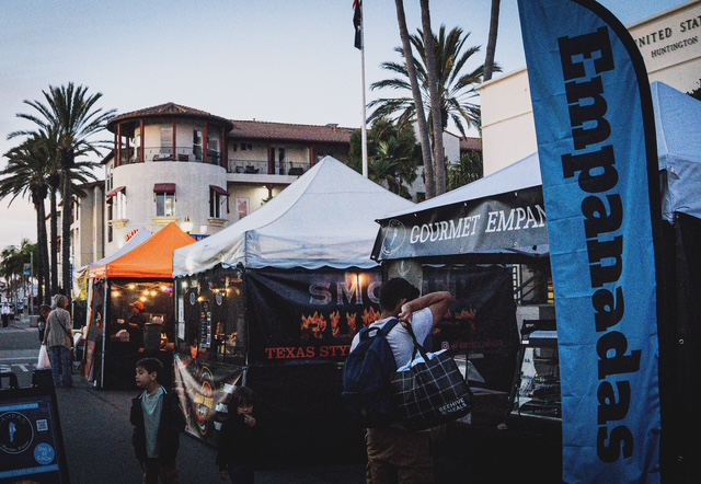 Pampas booth at Surf City Nights